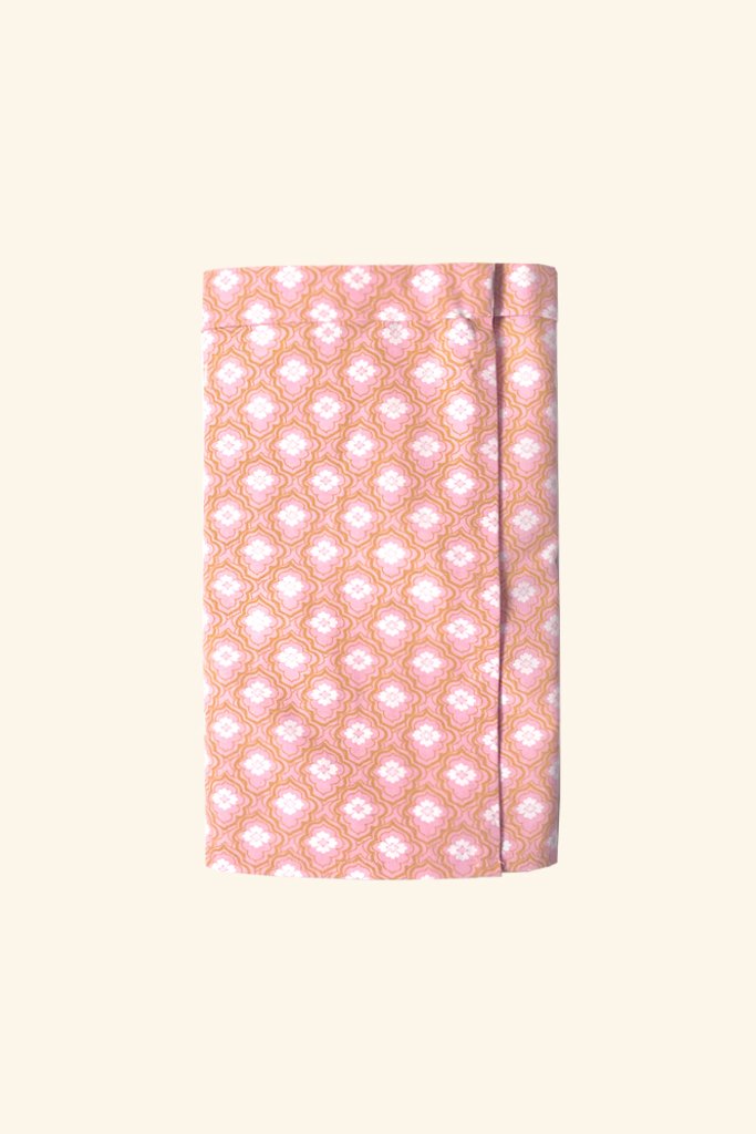 Men instant samping pattern - peach and white 