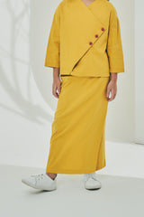 The Timur Overlay Skirt - Mustard