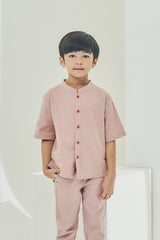 The Timur Oriental Shirt - Dusty Pink