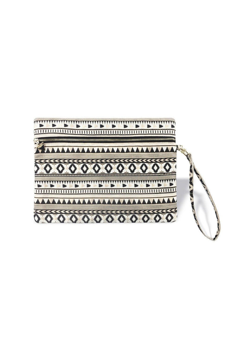 The WAU Festique Wristlet Pouch - Classic Black