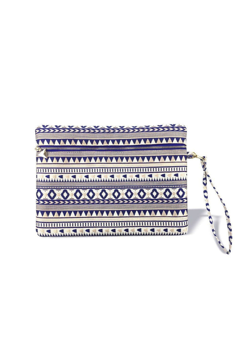 The WAU Festique Wristlet Pouch - Royal Blue