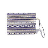 Festique wristlet pouch design royal blue 