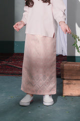 The Bayang Jacquard Skirt - Petal Blush